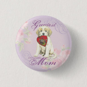 Badge Rond 2,50 Cm Grande maman du coeur des Pyrénées