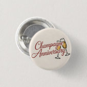 Badge Rond 2,50 Cm Graphisme de texte pour célébration d'anniversaire (Devant & derrière)