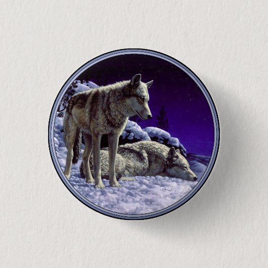 Badge Rond 2,50 Cm Gray Wolves (Devant)