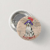 Badge Rond 2,50 Cm Great Dane Pirate (Devant & derrière)