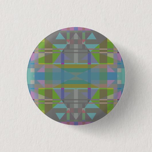 Badge Rond 2,50 Cm Green Blue Purple Geometric (Devant)