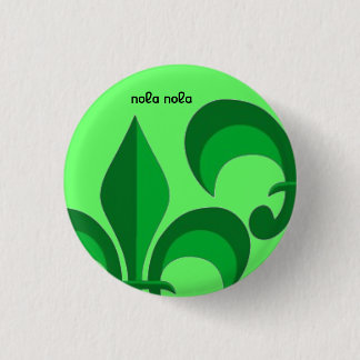 Badge Rond 2,50 Cm Green De Lis