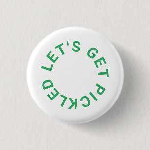 Badge Rond 2,50 Cm Green Get Pickleball Crest Pickled