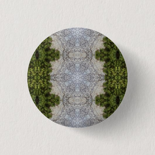 Badge Rond 2,50 Cm Green Moss & Earth Nature Art (Devant)