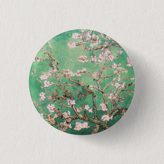 Badge Rond 2,50 Cm Green Van Gogh Almond Blossoms (Devant)