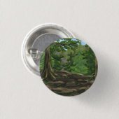 Badge Rond 2,50 Cm Green Woods (Devant & derrière)
