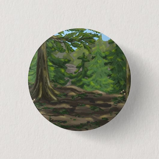 Badge Rond 2,50 Cm Green Woods (Devant)
