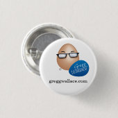 Badge Rond 2,50 Cm greggwallace.com (Devant & derrière)
