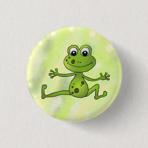 Badge Rond 2,50 Cm Grenouille danseuse 