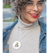 Badge Rond 2,50 Cm Grenouille de Noël, coutume