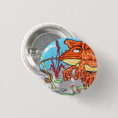 Badge Rond 2,50 Cm Grenouille de vol (Devant & derrière)