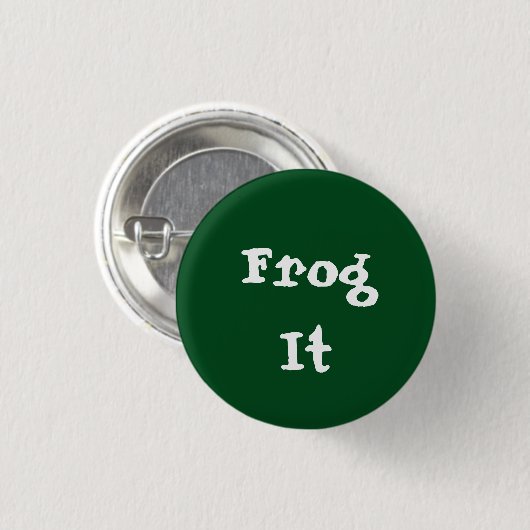 Badge Rond 2,50 Cm Grenouille il (Devant & derrière)