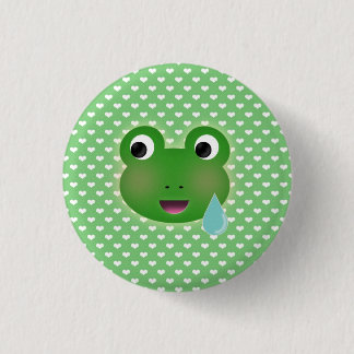 Badge Rond 2,50 Cm Grenouille Kawaii