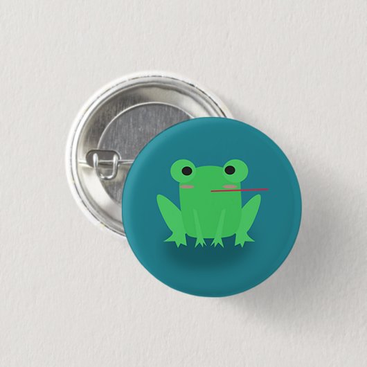 Badge Rond 2,50 Cm Grenouille mignonne (Devant & derrière)