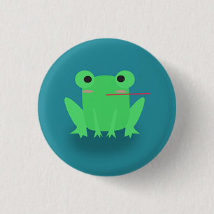 Badge Rond 2,50 Cm Grenouille mignonne