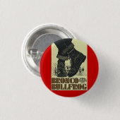 Badge Rond 2,50 Cm grenouille mugissante de cheval sauvage (Devant & derrière)