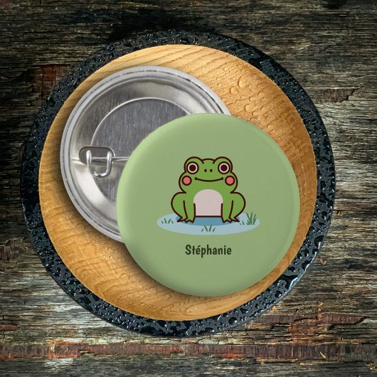 Badge Rond 2,50 Cm Grenouille mûre