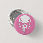 Badge Rond 2,50 Cm Grim Specter Dripping Skull Graphic (Devant & derrière)