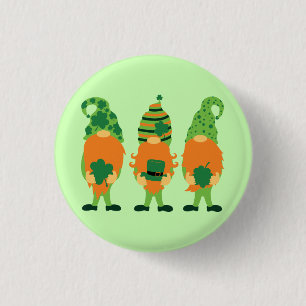 Badge Rond 2,50 Cm Grnomes de la Saint Patrick