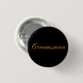 Badge Rond 2,50 Cm Groomsman (Devant & derrière)