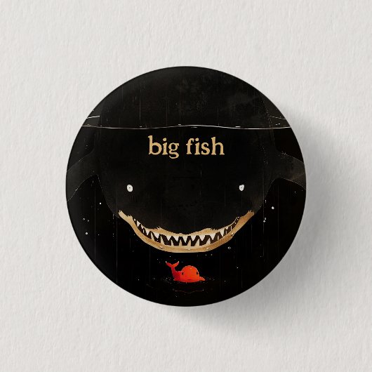 Badge Rond 2,50 Cm Gros requin foncé (Devant)