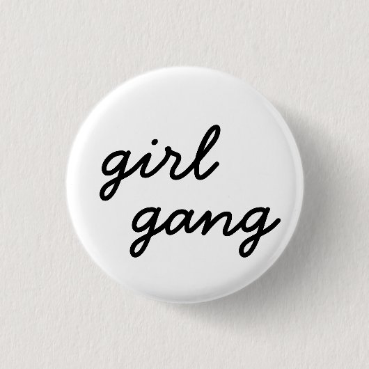 Badge Rond 2,50 Cm groupe de filles mignon script féministe moderne p (Devant)