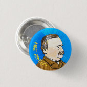 Badge Rond 2,50 Cm Grover Cleveland et Pin moyen (Devant & derrière)