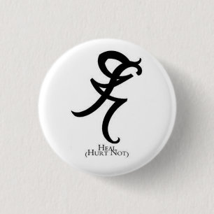 Badge Rond 2,50 Cm Guérissez les instruments de mortel de Rune