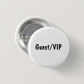 Badge Rond 2,50 Cm Guest/VIP (Devant & derrière)