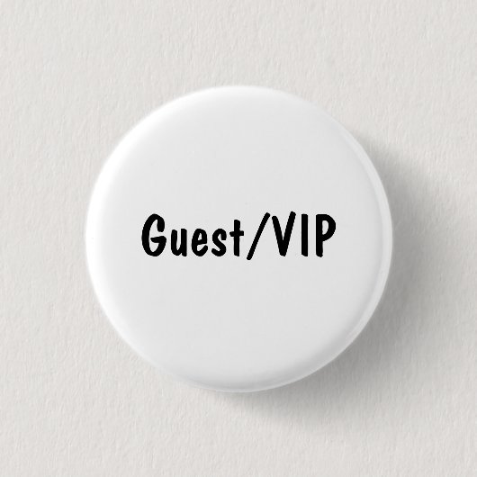 Badge Rond 2,50 Cm Guest/VIP (Devant)