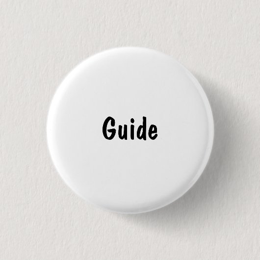 Badge Rond 2,50 Cm Guide (Devant)