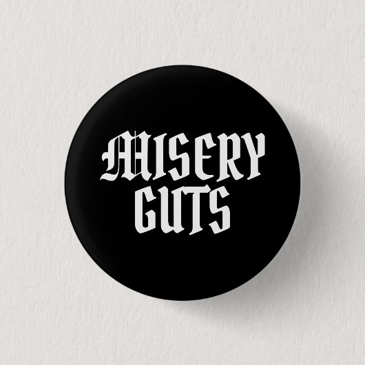 Badge Rond 2,50 Cm Guillemets de misère (Devant)