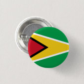 Badge Rond 2,50 Cm Guyana Guyane Drapeau Indépendance Caraïbes (Devant & derrière)