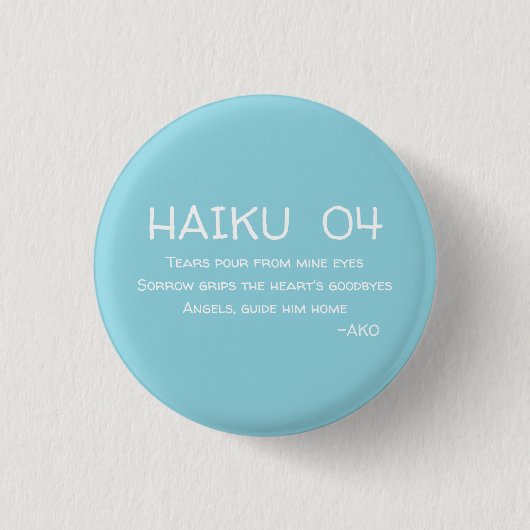 BADGE ROND 2,50 CM HAIKU 04 (Devant)