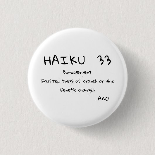 BADGE ROND 2,50 CM HAIKU 33 (Devant)