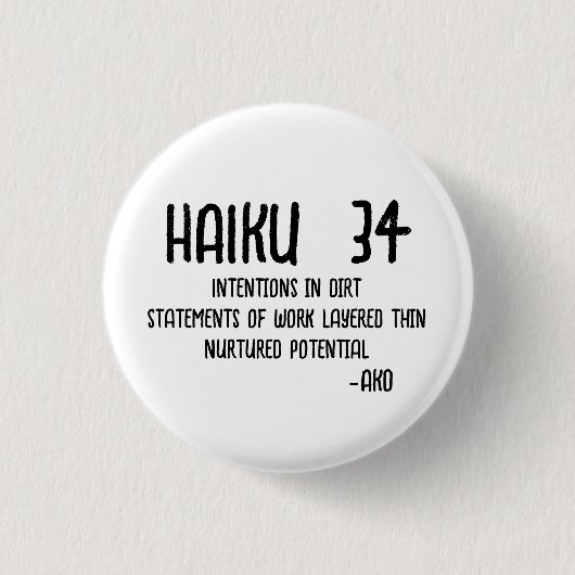 BADGE ROND 2,50 CM HAIKU 34 (Devant)