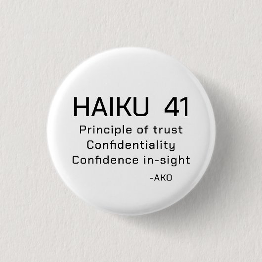 BADGE ROND 2,50 CM HAIKU 41 (Devant)