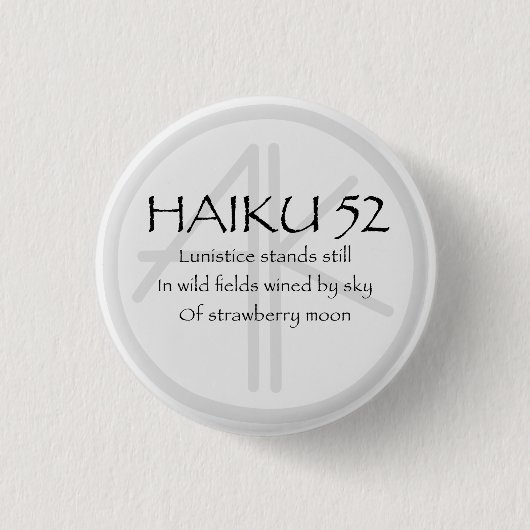 BADGE ROND 2,50 CM HAIKU 52 (Devant)