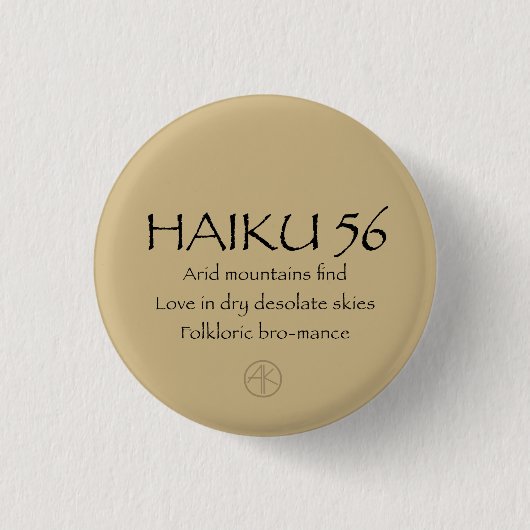 BADGE ROND 2,50 CM HAIKU 56 (Devant)