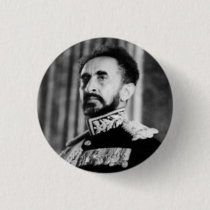 Badge Rond 2,50 Cm Haile eux - Jah - Messiah - Rastafari bouton