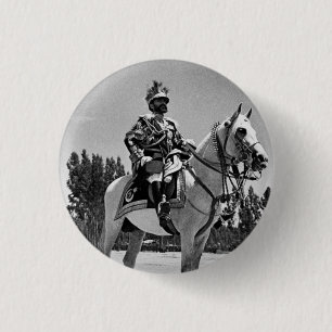 Badge Rond 2,50 Cm Haile Selassie - Jah - Messiah - Tramafari Button