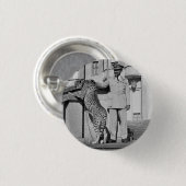 Badge Rond 2,50 Cm Haile Selassie - Jah - Messie - Bouton Rastafari (Devant & derrière)