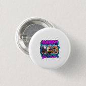 Badge Rond 2,50 Cm Halloween (Devant & derrière)