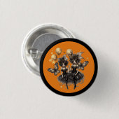 Badge Rond 2,50 Cm Halloween (Devant & derrière)