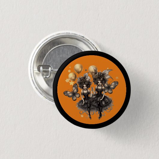 Badge Rond 2,50 Cm Halloween (Devant & derrière)