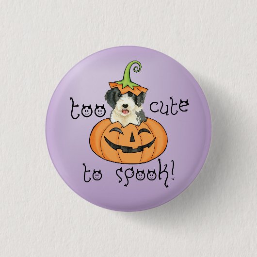 Badge Rond 2,50 Cm Halloween Beardie (Devant)