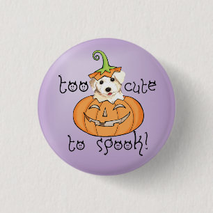 Badge Rond 2,50 Cm Halloween Bichon