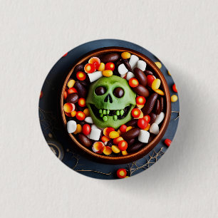 Badge Rond 2,50 Cm Halloween Déplaisant Candy Bowl