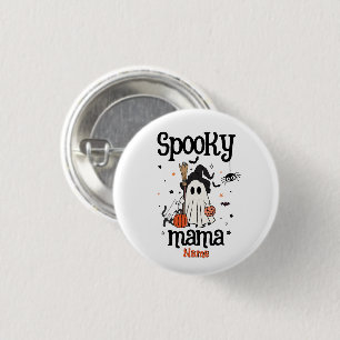 Badge Rond 2,50 Cm Halloween Éffrayant Personnalisé - Fantôme, Chat,