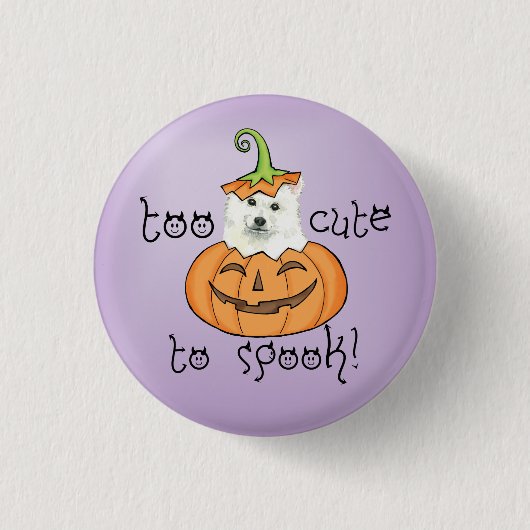 Badge Rond 2,50 Cm Halloween Eskie (Devant)